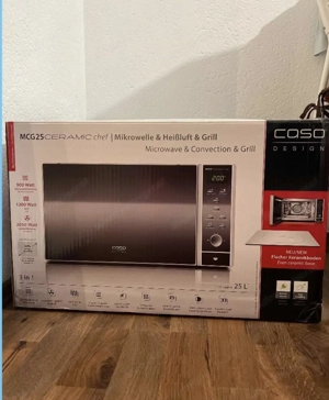 Mikrowelle-Heißluft-Grill, Caso MCG25 CERAMIC CHEF