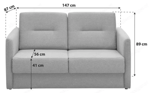 SCHLAFSOFA in Mikrofaser Rosa, Neuwertig Bild 2