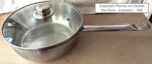 Kochtopf Bratpfanne Deckel Riebelpfanne Bild 6
