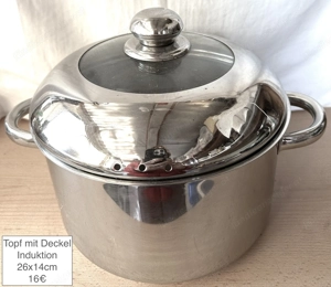 Kochtopf Bratpfanne Deckel Riebelpfanne Bild 10