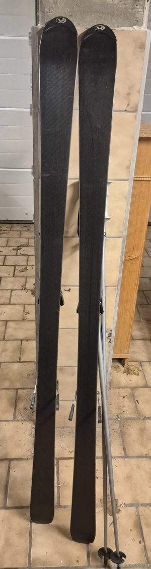 verschenke ski mit bindung und stöcken Bild 2