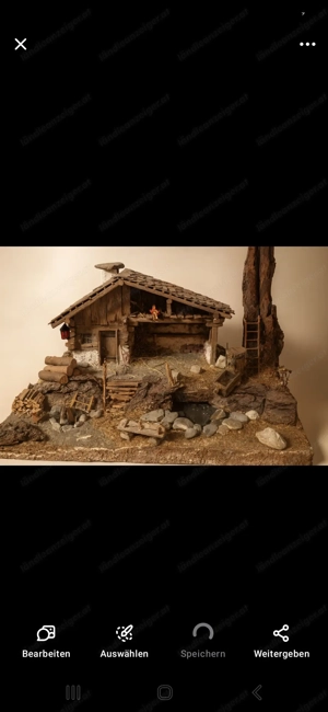 Krippe Handgemacht Neu