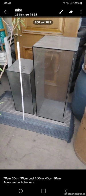 verschenke 2 aquarien