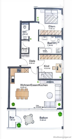 3 Zimmer Wohnung  Bild 8