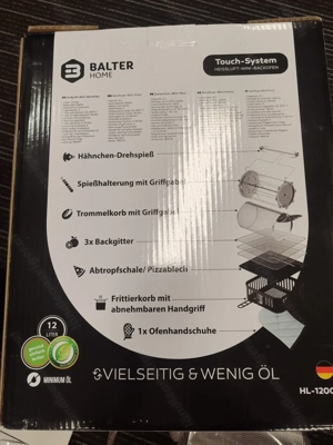 Heißluft Fritteuse und Mini Backofen Balter  Bild 5