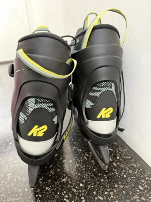 K2 Skates Jungen Schlittschuhe Raider Ice, green   black - yellow, 35 - 40 Bild 4