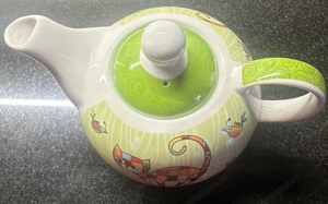 Tea for One 3tlg. Teekanne Tasse Untertasse von GILDE Bild 5