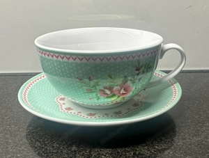 Tea for One 3tlg. Porzellan Teekanne Tasse Untertasse Bild 3