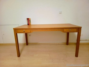 Schreibtisch 150x75 Echtholz Bild 2