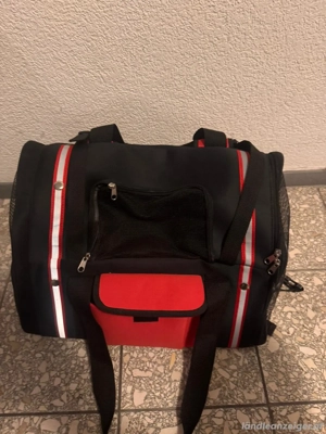 Tragetasche Smart Bag L: 44 cm B: 19 cm H: 29 cm schwarz-rot Bild 2