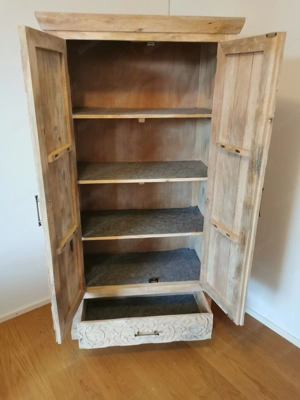 Mango Holz Kasten massiv Bild 2