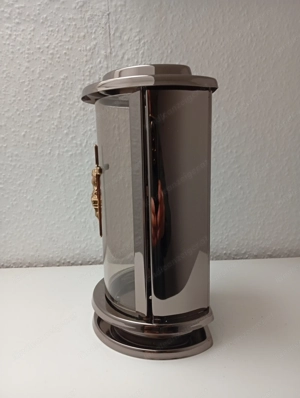 Grablampe+Grabvase aus Edelstahl silbergrau gold im Set Grablaterne Vase Friredhof Bild 5