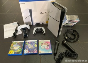 PlayStation 5 Disc Edition (825GB) Headset 2Controllers 8Spiele