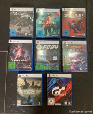 PlayStation 5 Disc Edition (825 GB), Headset, 2 Controller, 8 Spiele Bild 2