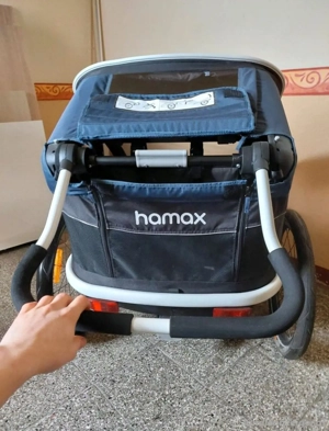 Hamax Outback Fahrradhänger für 2 Kids Plus Babyeinsatz Bild 2