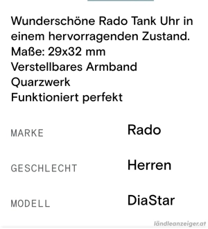 Sehr seltene Orginal Rado Uhr wird verkauft Bild 4