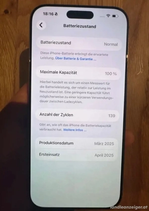 iPhone 16 Pro Max   256 GB   Top Zustand Bild 4