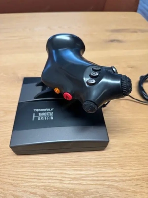 Flight Stick und Schubregler Griffin Computer Spiel Joystick WIE NEU Bild 2