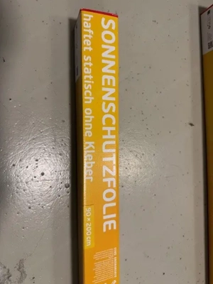 Sonnenschutzfolie statisch selbsthaftende Fensterfolie UV-Schutz, hitzeabweisend, 90 x 200 cm Bild 2