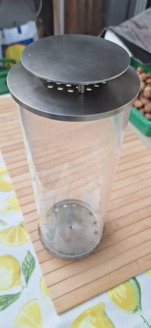 Grablaterne aus Edelstahl mit Erdspieß Bild 2