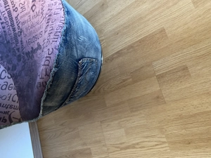 Sitzecke jeansstoff drehbare sessel Bild 2