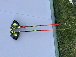 Leki wcr sl 3d carbon ski stöcke 125cm 50 slalom venom race 