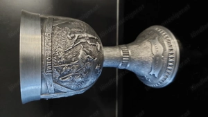 Garnitur Zinnbecher, Kelche und Kanne Bild 4