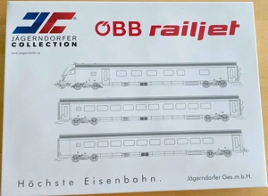 Jägerndorfer, ÖBB Railjet 8-teilig (High End Edition, H0, Sound, Innenbeleuchtung) - NEU Bild 7