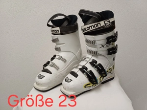 Verkaufe Kinderskischuhe Größe 23