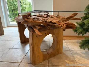 Designertisch aus Echtholz