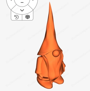 3D Weihnachtswichtel aus Kunststoff 