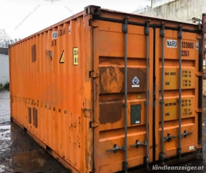 20 Fuß Lagercontainer, Seecontainer, Baucontainer,Materialcontainer Bild 2