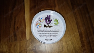 Spiel Dobble mit Tieren oder mit Zahlen, handgenähter Beutel  Turnbeutel Kleinkindgröße Bild 3