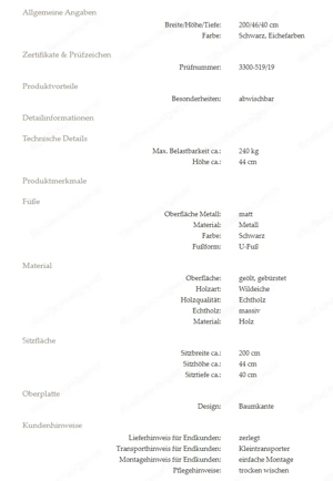 Sitzbank " Landscape " Bild 2