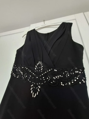 Elegante Abendkleider Ballkleid neu königsblau + schwarz Bild 4