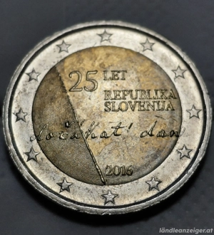 2 Euro Gedenkmünze 2016 Slowenien 