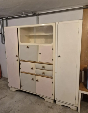 Retro Vintage, alter antiker Küchenschrank (Kredenz)  Bild 2