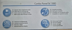 Amplicomm Combo Power Tel 1880 - Seniorentelefon inkl. Anrufbeanworter, Handy und Freisprechen Bild 2