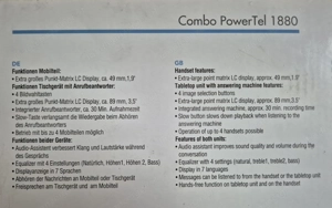 Amplicomm Combo Power Tel 1880 - Seniorentelefon inkl. Anrufbeanworter, Handy und Freisprechen Bild 5