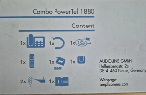 Amplicomm Combo Power Tel 1880 - Seniorentelefon inkl. Anrufbeanworter, Handy und Freisprechen Bild 4