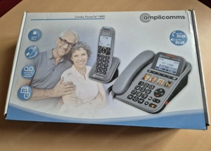 Amplicomm Combo Power Tel 1880 - Seniorentelefon inkl. Anrufbeanworter, Handy und Freisprechen Bild 3