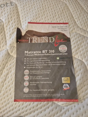 Bettgestell inkl. Lattenrost, Matratze und Matratzenschoner (120 x 200) Bild 3