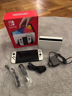 Nintendo Switch OLED Spielekonsole - Weiß Bild 2