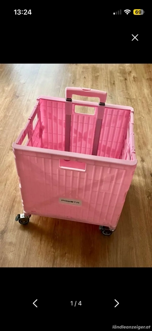 Kleine Klappbarer Wagen Rosa Bild 4