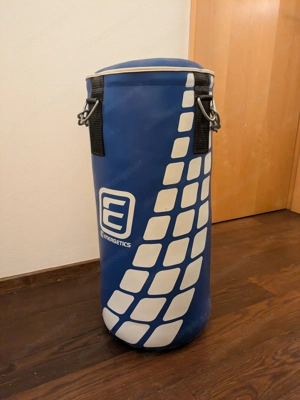 Boxsack 18 kg  blau  mit Kette zum Aufhängen