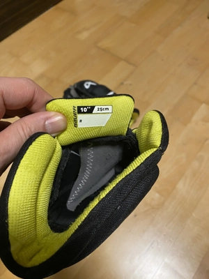Hockey Ausrüstung Set Marke Bauer - Schienbeinschoner Handschuhe Ellenbogenschutz Schulter- Rückensc Bild 10
