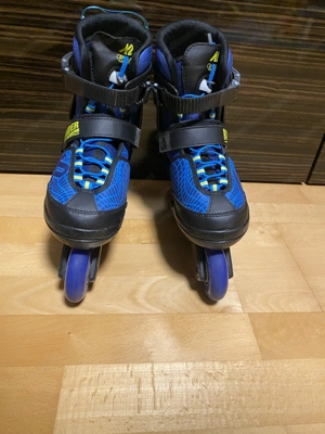 Inline Hockey Schuhe Inliner - K2 Raider Pro Kinder-Inliner verstellbar Größe EUR32-37 Bild 3