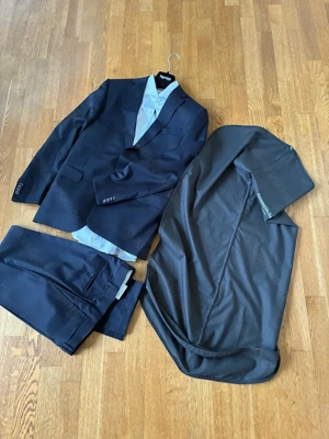 Edler Ermenegildo Zegna Anzug - Blau, Gr. 52 100% Wolle - Wie Neu Bild 3