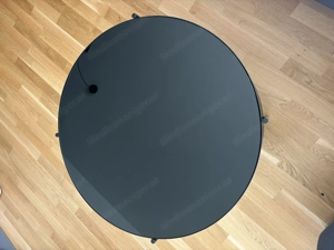 schwarzer Couchtisch aus Glas Bild 2