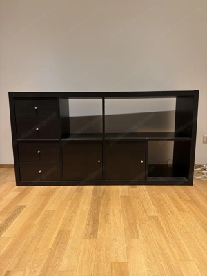 Gratis: Sideboard Ikea Kallax in schwarzbraun